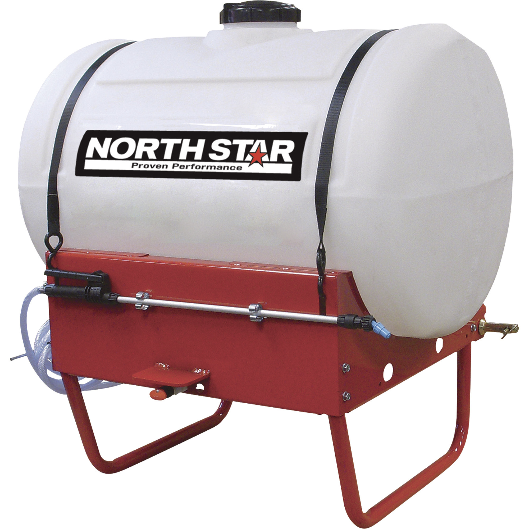 NorthStar 3-Pt. Boomless Broadcast and Spot Sprayer, 55-Gallon Capacity, 2.2 GPM, 12 Volts